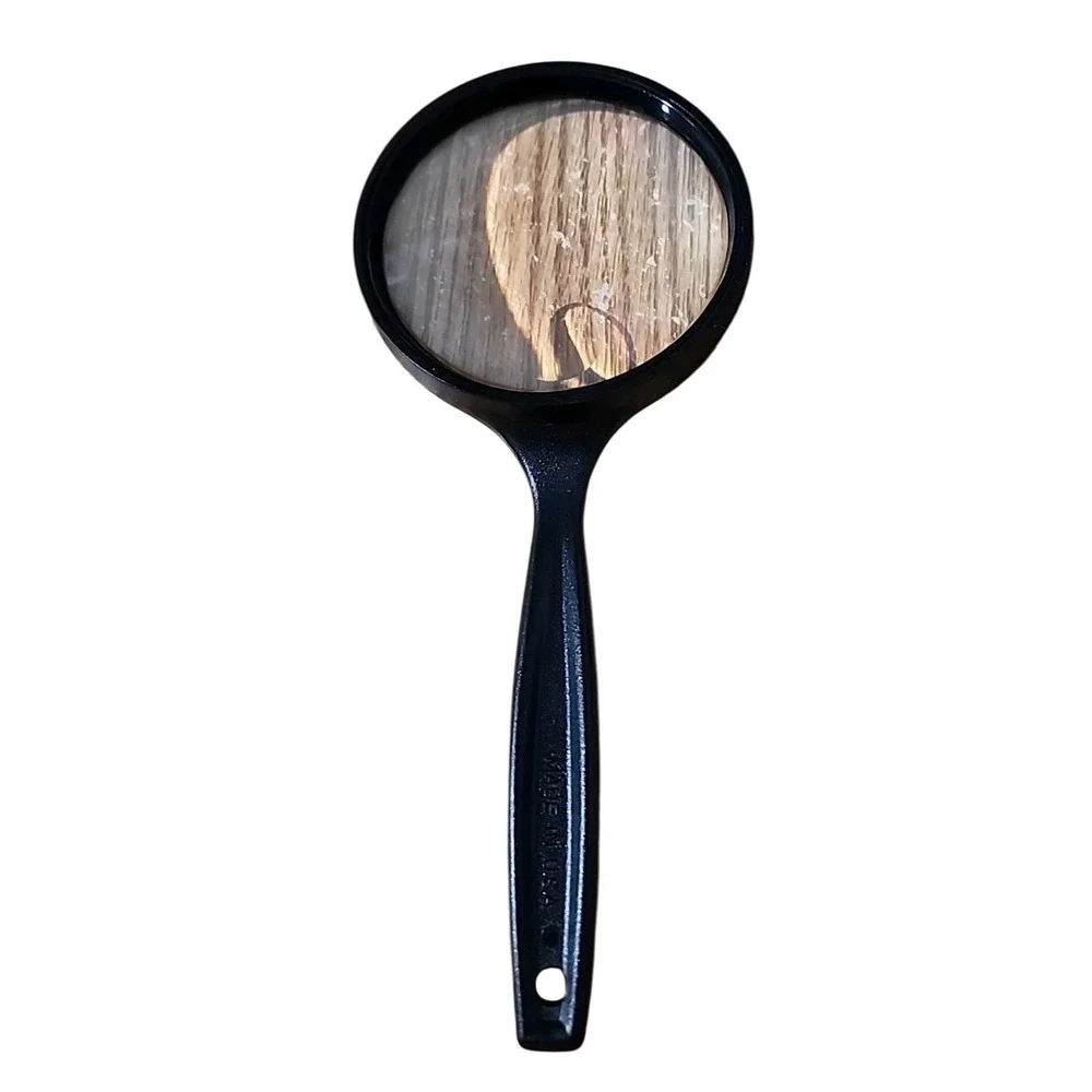 Vintage Black Handheld Magnifying‎ Glass Reading Aid Inspection Tool